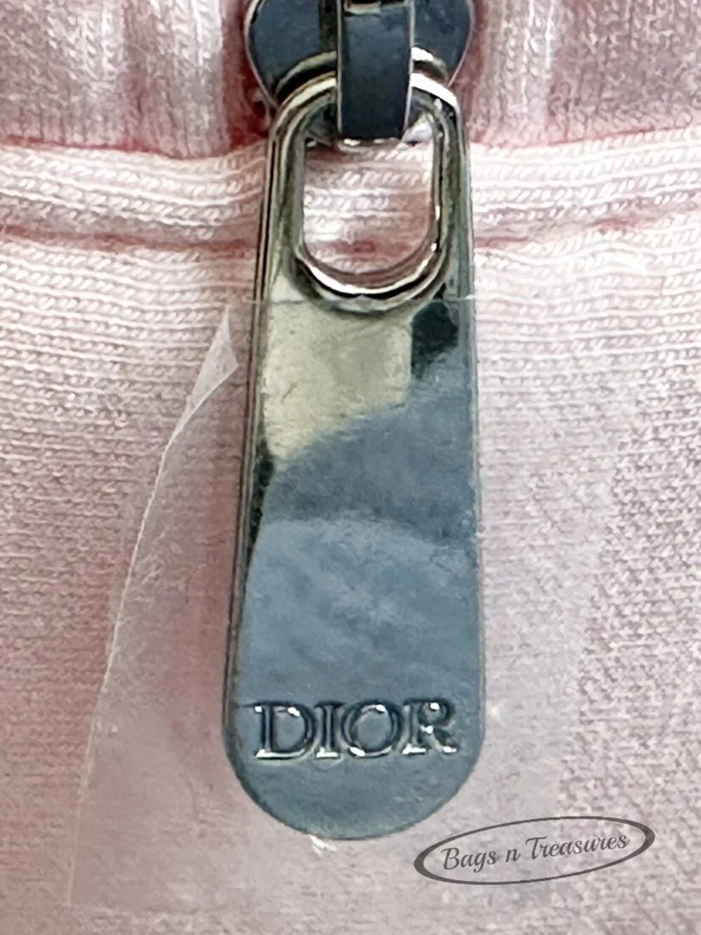 Christian Dior Cosmetic Bag Pink CD Logo NWOT VIP Gift Pouch